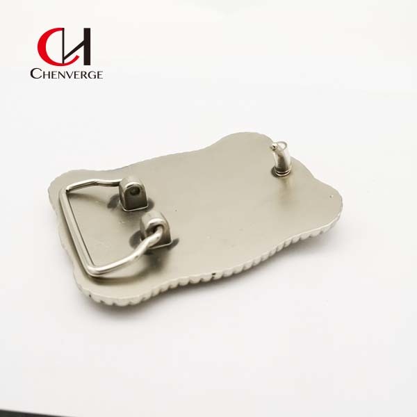 Thickness 3mm Antirust Western Belt Buckle , Lightweight Plate Style Belt Buckle