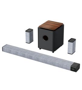 Buy cheap 230W Output Gray Wood Color Wireless Bluetooth Soundbar With Wireless Connection product