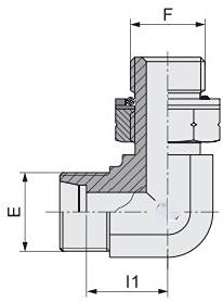 Rmerican Fittings 90 Degree Elbow Jic Carbon Steel Pipe Fittings 1cg9 Swivels Hydraulic Joint