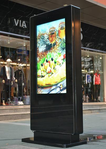Quality Outdoor 2500 nits Sunlight Readable Digital Totem , 55" Digital Display Totem for sale