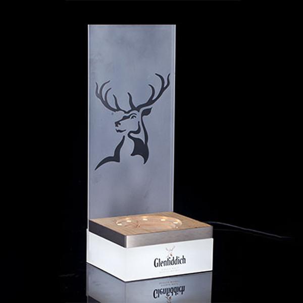 Quality Custom Capacity Alcohol Display Rack LED Bottle Glorifier Stand for sale
