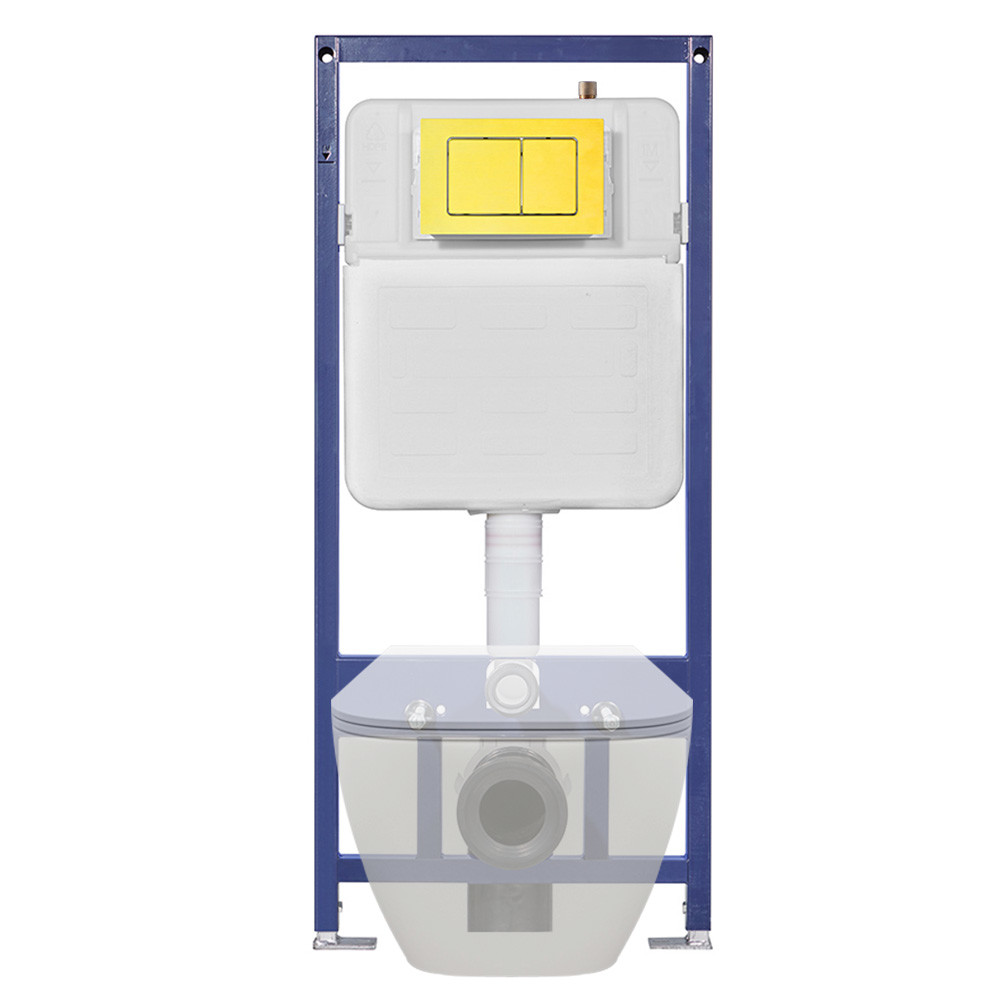 Dual Flush Low Level Concealed Cistern with Cable Flush and Diaphragm Flush Valve