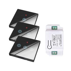 China SIXWGH Tuya Wifi Connected Light Switch Home Automation Touch Wall Switch Controller on sale