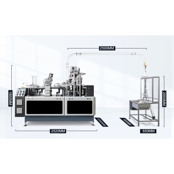 Paper Cup Making Machine High Speed Paper Cup Machine 6KW Disposable Cup Making Machine Production Line