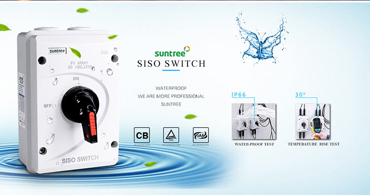 1000V DC 32A Waterproof DC Isolator Switch