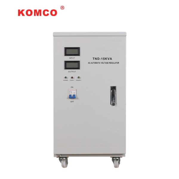 Quality 15KVA 15KW Single Phase Automatic Voltage Stabilizer Servo Motor Type for sale