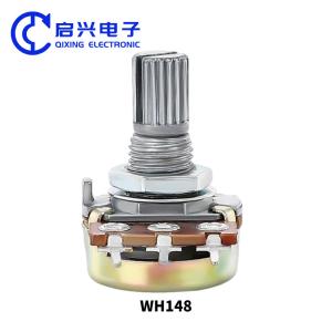 Buy cheap Taper Right Angle Rotary Potentiometer WH148 Linear Potentiometer B500K product