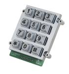 Ruggedized Backlit 12 Keys Keypad Vandal Resistant Keypad Dot Matrix