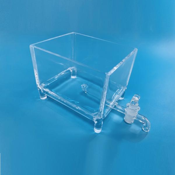 Quality Quick Damp Rinsing Baths Quartz Wafer Chemical Processing Tank Quartz Cleaning Tank for sale