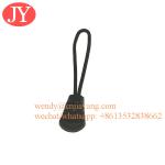 Jiayang zipper pull tab rubber Silicon string rope customized soft zipper puller