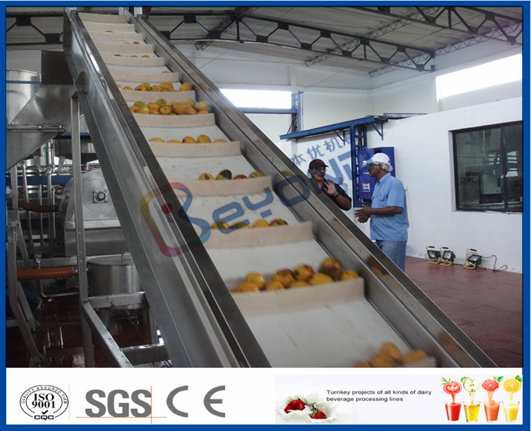 Tubular UHT Sterilizing Mango Processing Line With Aseptic Filling Machine