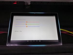 Buy cheap Customized LED Light Kiosk Panel Android 10&quot; Wall Mounted POE Tablet Ethernet Port NFC Reader Touch Screen product