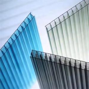 3mm 4mm 5mm 6mm 8mm 10mm 12mm Clear Scratch Resistant Transparent 4 X 8 Feet Twin Wall hollow Polycarbonate Sheet PC hollow sheet for roofing and building material
