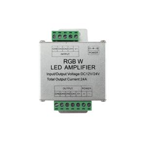 Buy cheap 24A Aluminum Case LED Strip Amplifier RGBW Sync Signal For 5 Wire 4 Way product