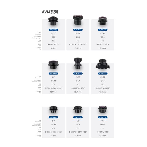 Economic And Practical Version AVM Panoramic Camera With F/NO 2.0 Max Image CircleØ4