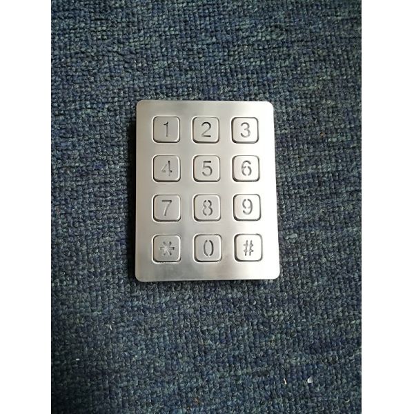 Higher quality IP65 waterproof access control illuminated numeric keypads with 12 keys