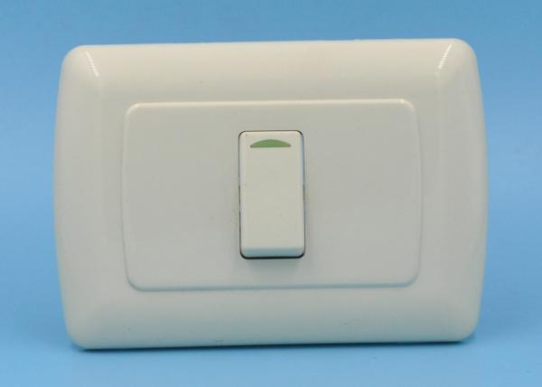 1 Gang 1 Way Switch Electrical Power Outlet 10 Amp 125V Fireproof ABS Long Usage