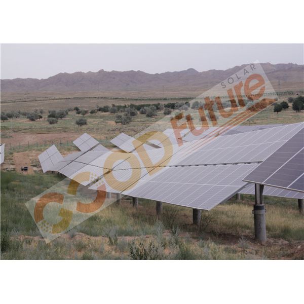 Ground Mount Single Axis Solar Tracker 24VDC Solar Powered Tracker