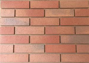 Buy cheap Split Tiles Exterior Thin Brick Red Effect Cladding Easy Construction product