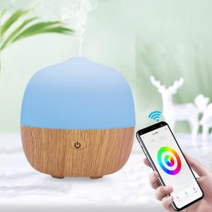 Buy cheap Wood Grain 120ML Wifi Ultrasonic Smart Home Aroma Diffuser product
