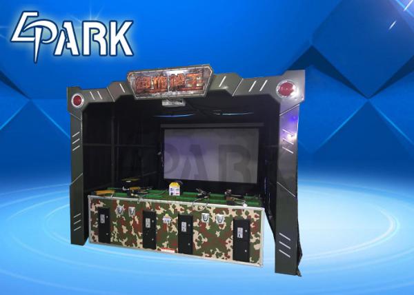 Quality Attrative Vr Shooting Machine , 4 Players 3d Gun Hunting Machine for sale