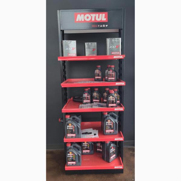 Quality 5 Shelves Heavy Duty Display Stand Auto Parts Display Racks For / POP Oil Bottles for sale
