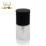 Custom Empty Foundation Bottle 30ml For Makeup Packaging With Black Cap And Pump