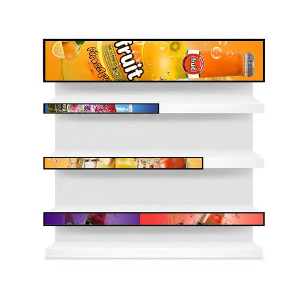 Quality CCC Bar Stretched LCD Display High Brightness Subway Advertising Panel Display Screen for sale