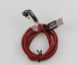 Zinc Android Devices Right Angle USB Cable / Left Angle Micro USB Cable