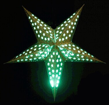 The five-star red lanterns Send electronic wax send lever Laser paper lantern Wedding celebrations The led lanterns