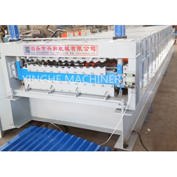 Color Corrugated Shape Roll Forming Machine Sheet Metal Roll Forming Machine Detail