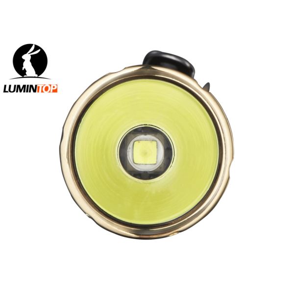 Small Everyday Carry Flashlight Carbon Fiber Brass Strong Material