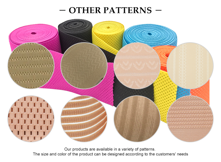 230mm High quality polyester mesh elastic band custom webbing for abdominal binder webbing