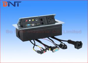 Conference Universal Desk Pop Up Sockets Zinc Alloy With HDMI VGA Socket