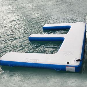 China Custom Inflatable Floating Dock Inflatable Air Pontoon Yacht Boat Water Docks Platform on sale