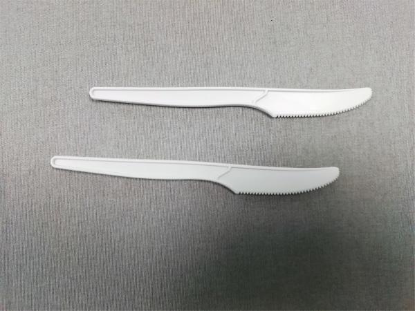Quality 6.3 Inch Compostable Bio-Plastic Knife Disposable Biodegradable Utensils Eco-Friendly Durable Cornstarch Flatware for sale