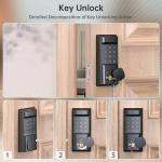 Digital Code Deadbolt Door Lock Tuya Access Smart Fingerprint IC Card Unlock