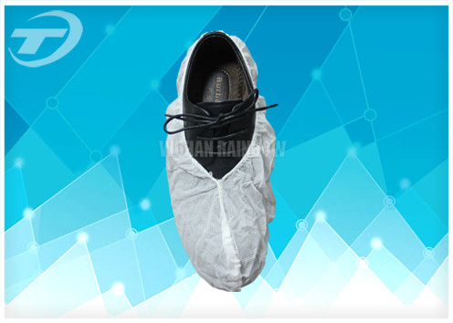 Foot Disposable Shoe Covers / CPE Shoe Covers For Medical Examination