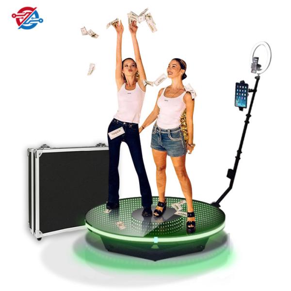 Quality 80cm Photo Booth 360 Degree Slow Motion Rotating Video Photo Making for sale