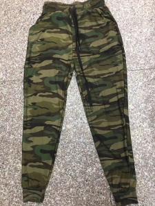 Men's Camo Print Joggers Elastic Waist And Cuffs Army Print Jogger Pants