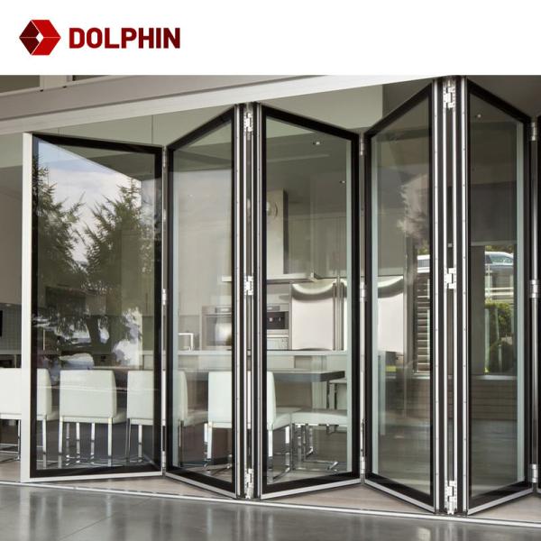 Quality Factory Direct Shop Windows Aluminum Folding Window Vertical Bi-Fold Window For Sale for sale