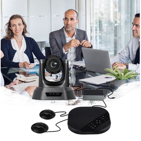 Va3000e 10X Zoom Video Conference Kits HD Video Audio Conferencing System Business Video Conference Camera