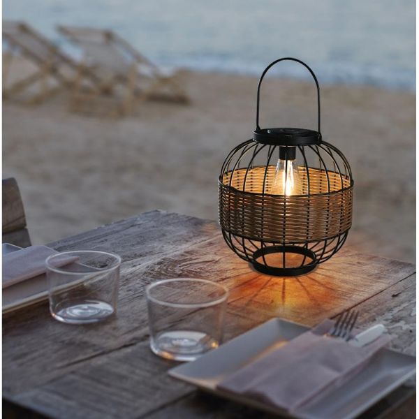 Waterproof Outdoor Rattan Lamp Shades For Balcony Garden Yard