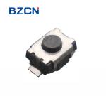 SMD / SMT Miniature Tactile Switch With Lead Free Long Travel Black Button