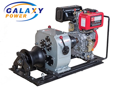 3 Ton Diesel Engine Power Cable Pulling Winch