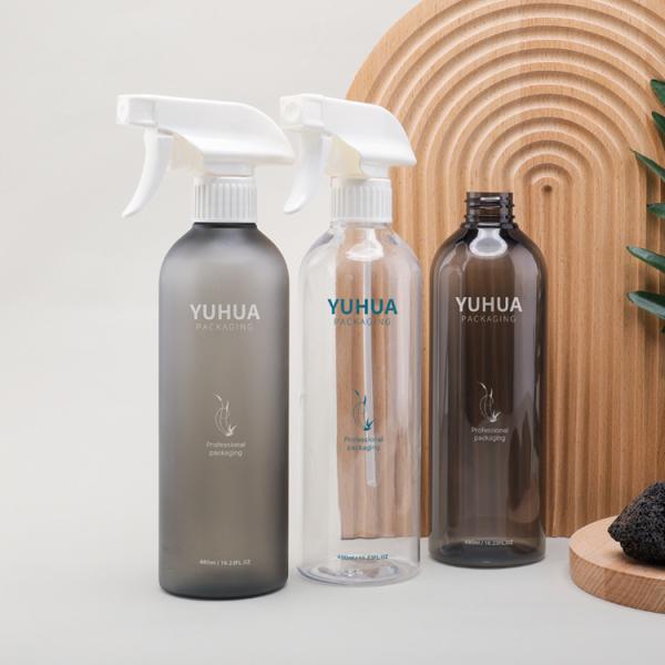 Quality 480ml Refillable PET Bottles Trigger Mist Sprayer Cleaner Plastic Bottle Recycle for sale