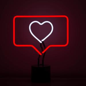 13x11 Like Neon Light Desk Lamp ABS Input 220v White