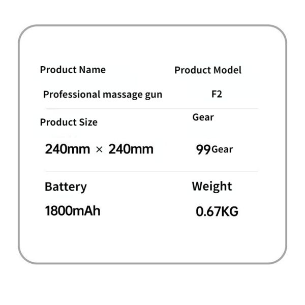 Percussion Fascia Massager Gun Electric Vibrating Body Deep Tissue Muscle Massage Gun