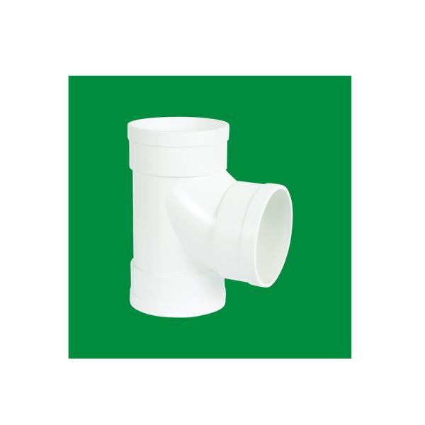 Quality High Temperature Resistance PVC Pipe Fittings Cpvc Tee Elbow Customization DN90mm for sale