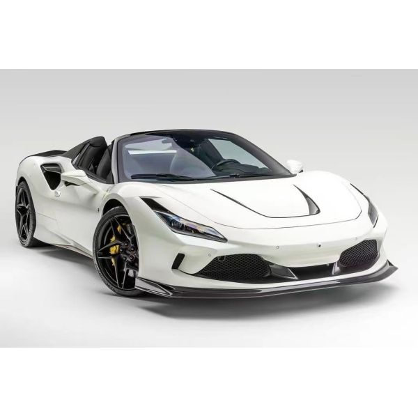F8 Ferrari Carbon Car Body Kit VOS Style PP Carbon Fiber Lip Spoiler Hood Body Kit